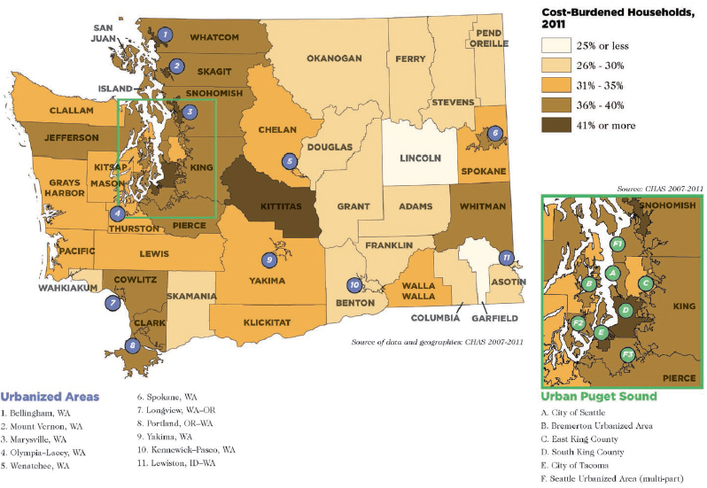 Cost Burdened Map